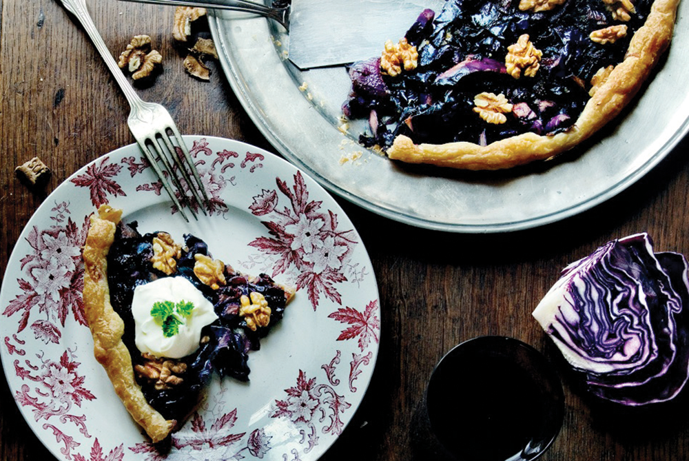 Recipe: Red Cabbage, Onion & Walnut Tart